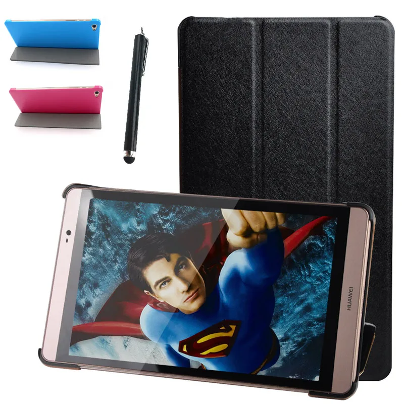 

Ultra thin fashion PU leather Case cover For Huawei MediaPad M2 M2-801W M2-803L capafunda for Huawei M2 8.0 tablet case + Stylus