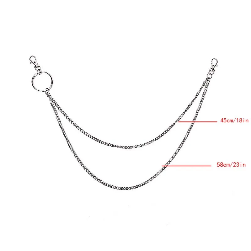 Модные золотые мужские брюки цепь панк хип-хоп мода пояс-цепочка на талию сумка цепочка мужские и женские джинсы сплав брюки цепочка