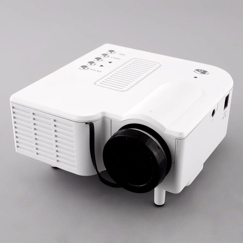 UC28 Mini LED Digital Video Game Projectors Multimedia player Inputs AV VGA USB SD proyector Built