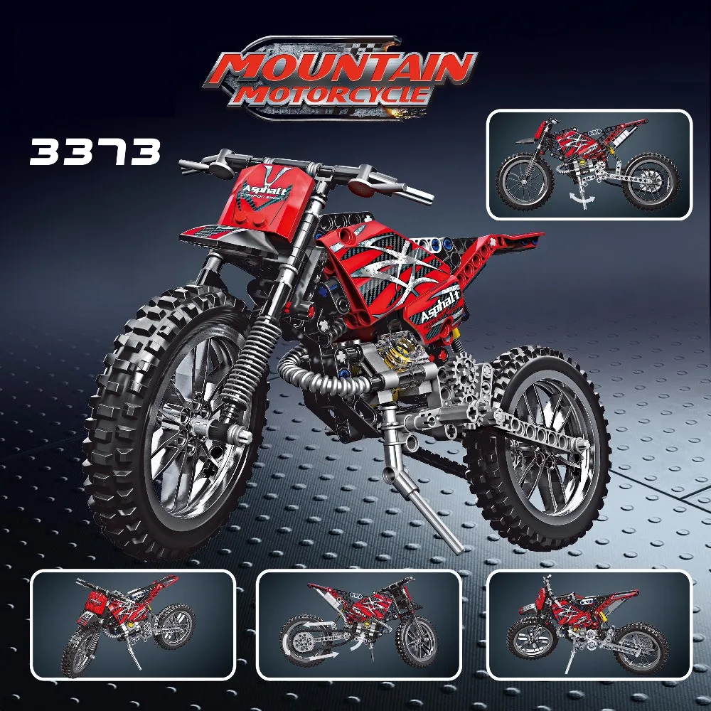New Legoings Technic 253pcs Deformable Cross-Country Motorcycle 2 Model Building Blocks Toy Educational Kid's Birthday New Legoings Technic 253pcs Deformable Cross-Country Motorcycle 2 Model Building Blocks Toy Educational Kid's Birthday