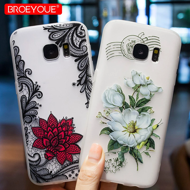 

BROEYOUE Mandala Flower Case For iPhone SE 5 5S 6 6S 7 8 Plus For Samsung Galaxy A5 A3 A7 2016 J7 J3 J5 2017 S7 Edge S8 S9 Plus