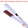 Classic 1 1/2 Inch Volumizing Hair Iron Hair Straightener Brush Comb 2 in 1 Hair Straightener Comb Crimper Waves Corn Brushes 1