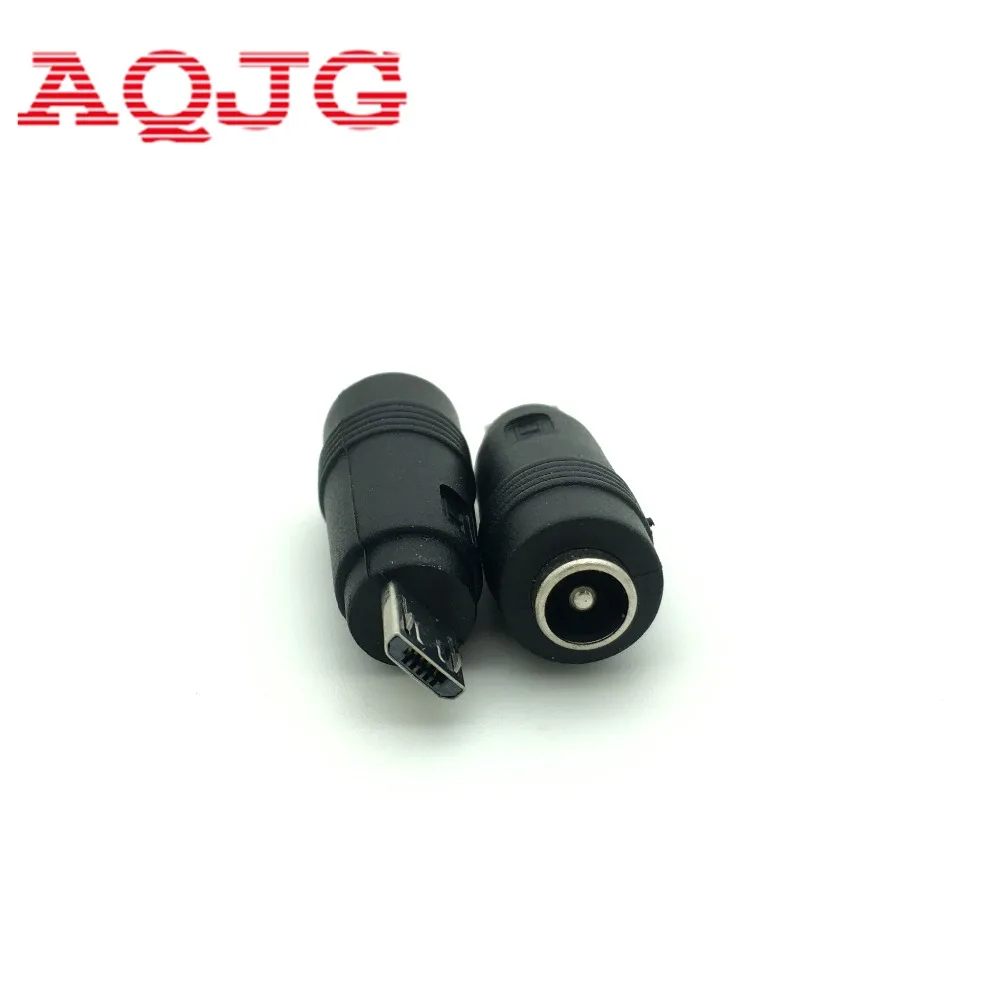 1 шт. 5 5x2 мм гнездо к Mini / Micro USB папа Pin DC разъем питания 90/180 градусов адаптера для V8
