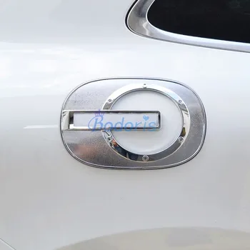 

For Porsche Macan 2014 2015 2016 2017 Fuel Tank Cap Gas Box Cover Overlay Frame Panel Chrome Car Styling Accessories