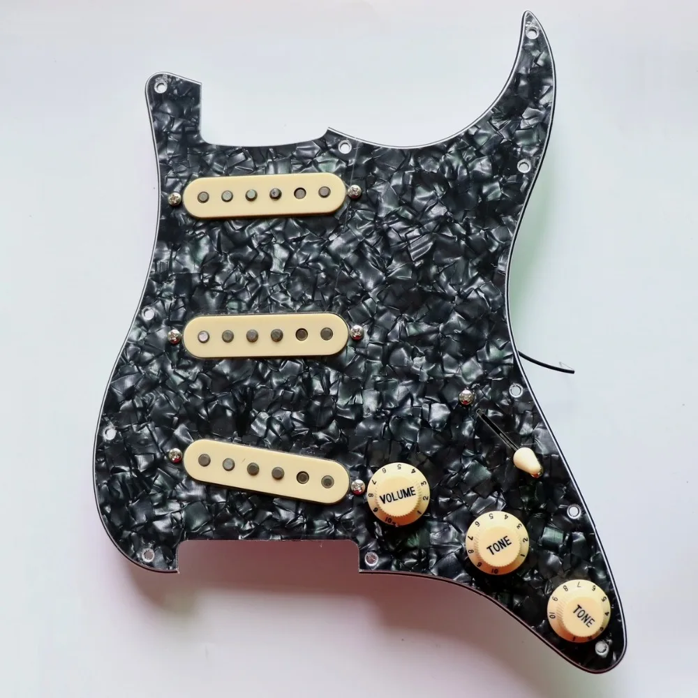 DIY собранная перламутровая ST гитара pickguard prewired с Donlis 60-х винтажный Alnico 5 звукоснимателей гитарные аксессуары гитара