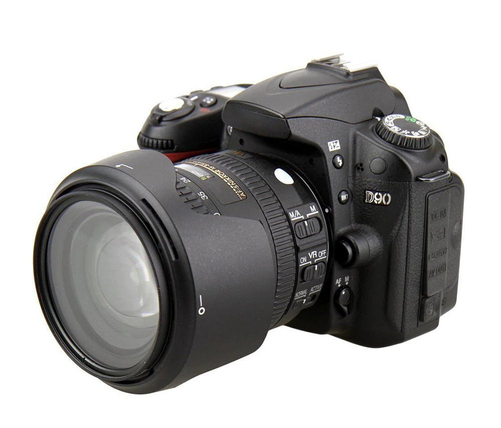 Camera Lens HB-69 HB69 HB 69 Bayonet Lens Hood for Nikon D5300 D5200 D3300 D3200 AF-S DX 18-55mm F3.5-5.6G VR II (1)