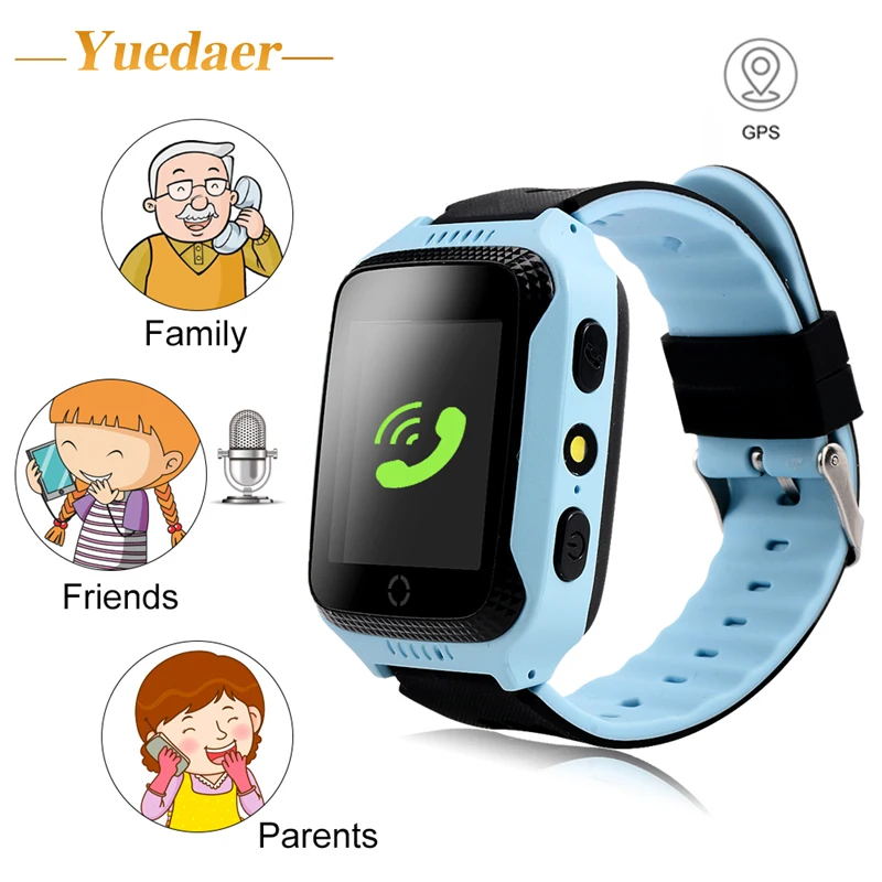 

Yuedaer GW100 Smart Watch Kids GPS Watch With Camera Flashlight SOS Call Location Device Tracker For Kid Safe PK Q100 Q90 Q50