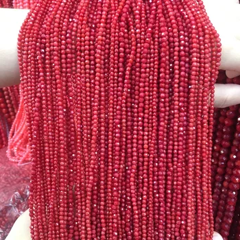 

Section Beads 2 3 4mm high quality round natural pink coral beads loose beads isolation beads DIY bracelet necklace jewelry