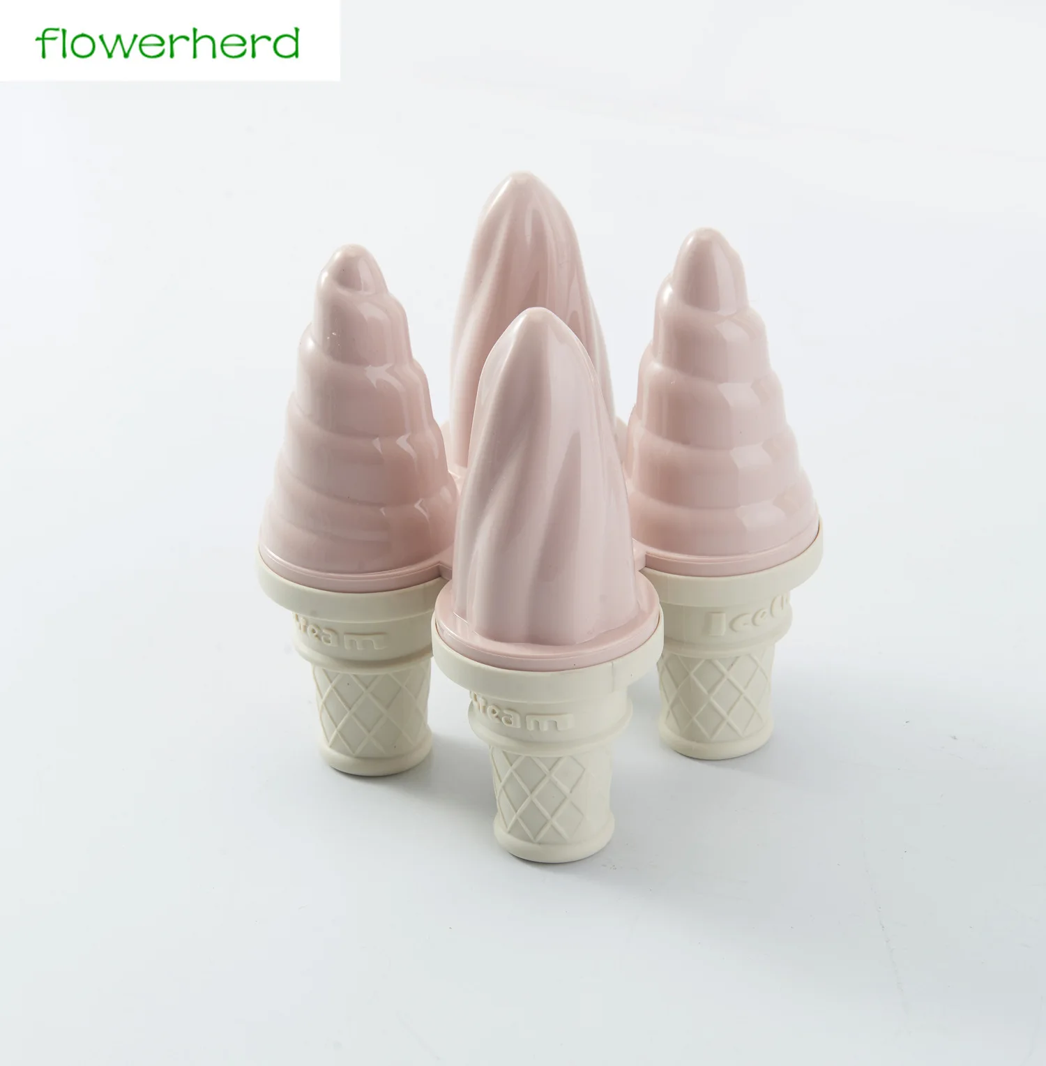 

4 Cell Ice Cream Popsicle Molds Frozen Ice Cream Pop Mold Ice Lolly Maker Lolly Mould Ice Maker Tool Spiral DIY Kitchen Tools