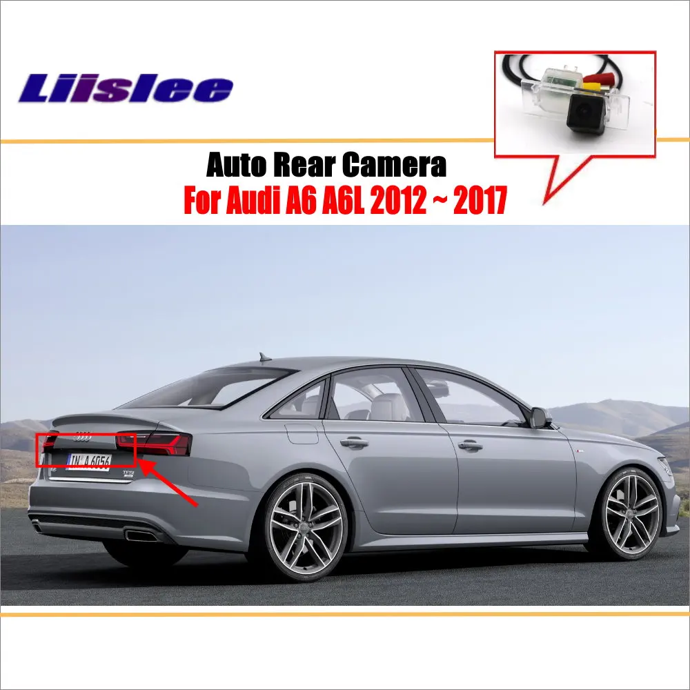 Liislee камера заднего вида для Audi A6 A6L 2012 ~ 2017/парковочная вида/лампа номерного