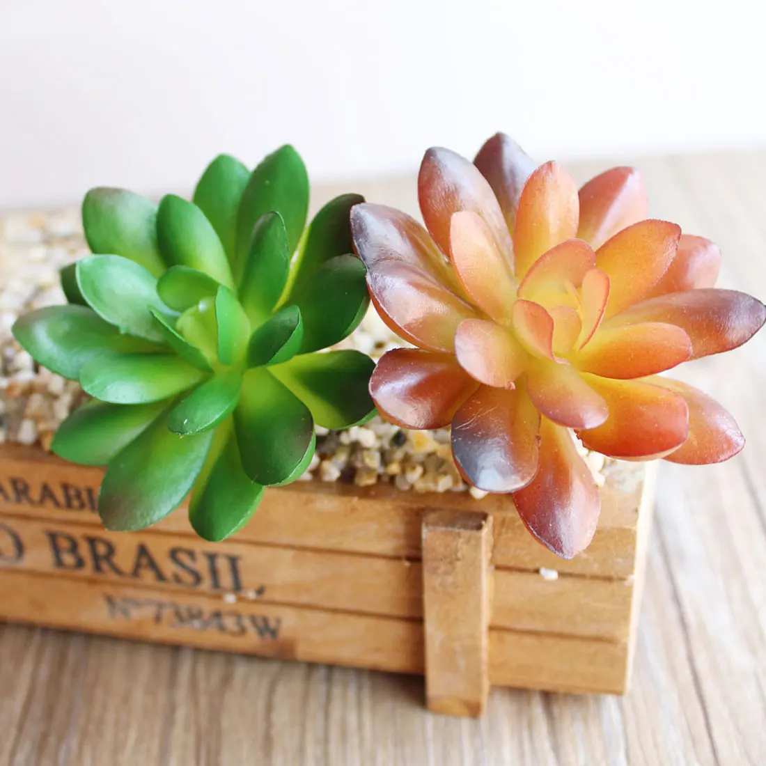 Goede 1 st Kunstplanten Vetplanten De Steen Bloem Landschap Simulatie Plant Home Office Gem Bloem Nep Bloem Decoratie