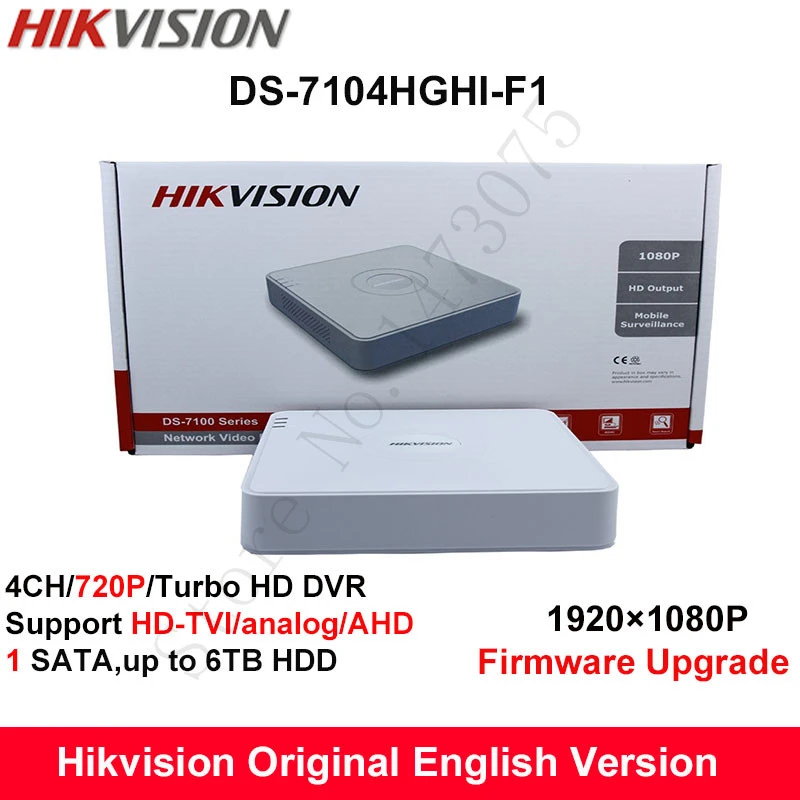 In Stock Hikvision Original English Version Ds 7104hghi F1 4ch 7p H 264 Turbo Hd Dvr Support Hd Tvi Analog Ahd Camera Cameras Camera Analog Cameraanalog Hd Camera Aliexpress