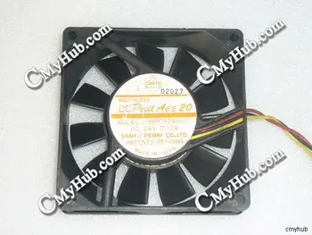 

For SANYO DENKI 109P0824H601 DC24V 0.12A 8020 8CM 80mm 80x80x20mm 4Pin 3Wire Cooling Fan