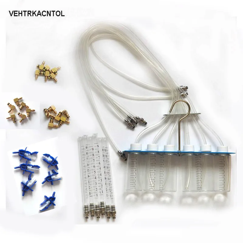 

VEHTRKACNTOL Diesel Car Truck Injector Nozzle Fuel Oil Return Gauge Meter Common Rail Diesel Injector Oil Return Tester