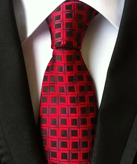 Модный классический мужской шелковый галстук в полоску черный красный белый оранжевый темно-синий фиолетовый бежевый зеленый желтый галстук LUC01-20 - Цвет: LUC-09