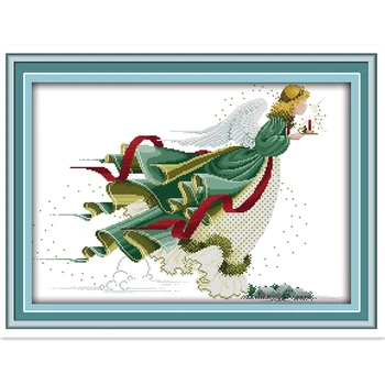 

Angel Of Light Pattern Counted On the canvas DMC 14CT Cross Stitch kits,needlework embroidery For Sets,DIY Crafts,For Home Decor