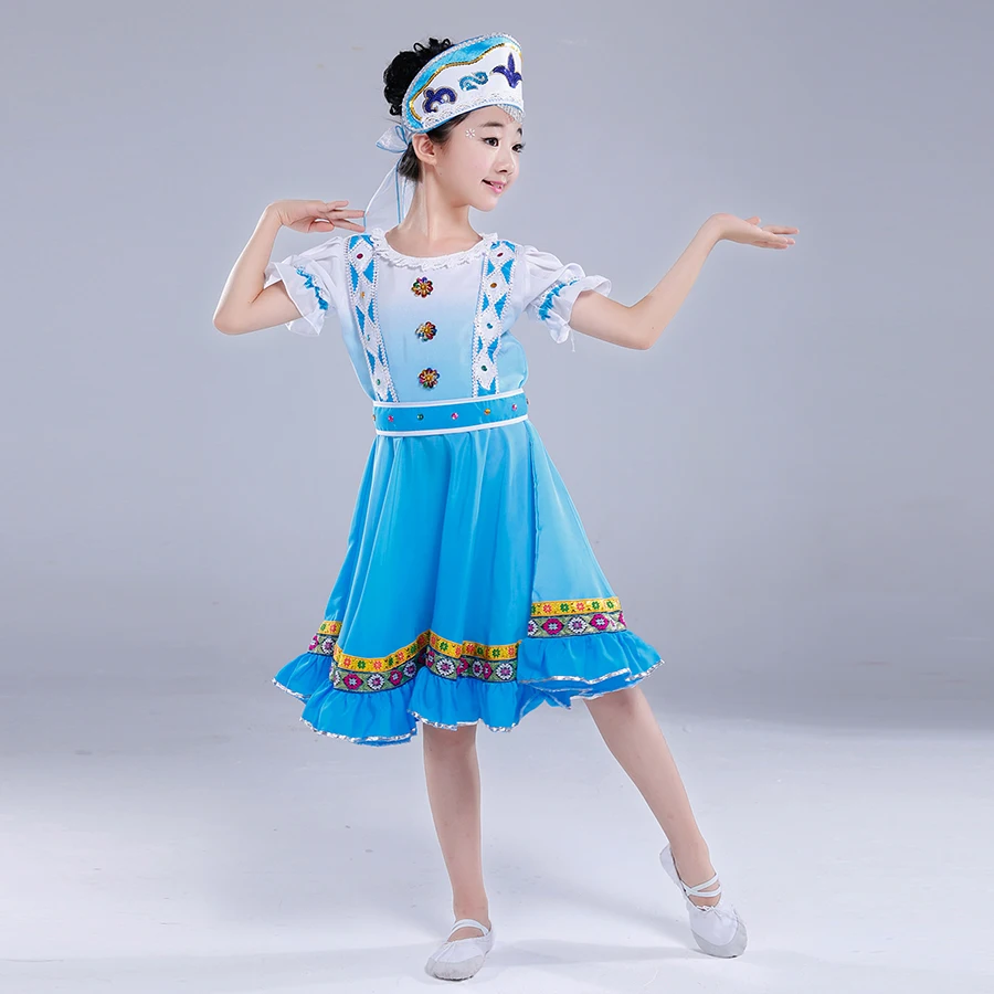 Songyuexia/детская одежда для выступлений в России; современные костюмы для выступлений на сцене; детская юбка принцессы; вечерние платья для танцев