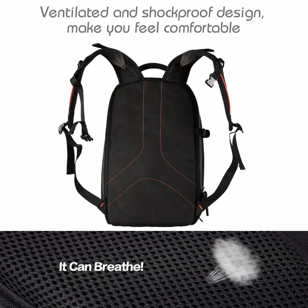 K&F CONCEPT Large Capacity Waterproof DSLR