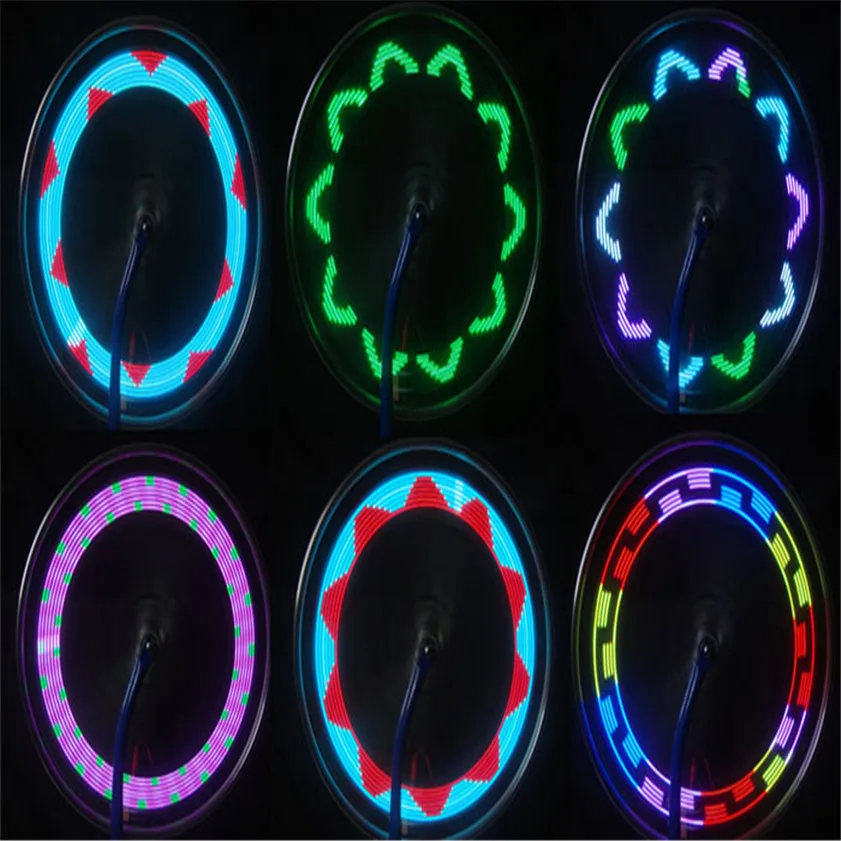 

High Quality 14 LED Motorcycle Cycling Bicycle Bike Wheel Signal Tire Spoke Light 30 Changes