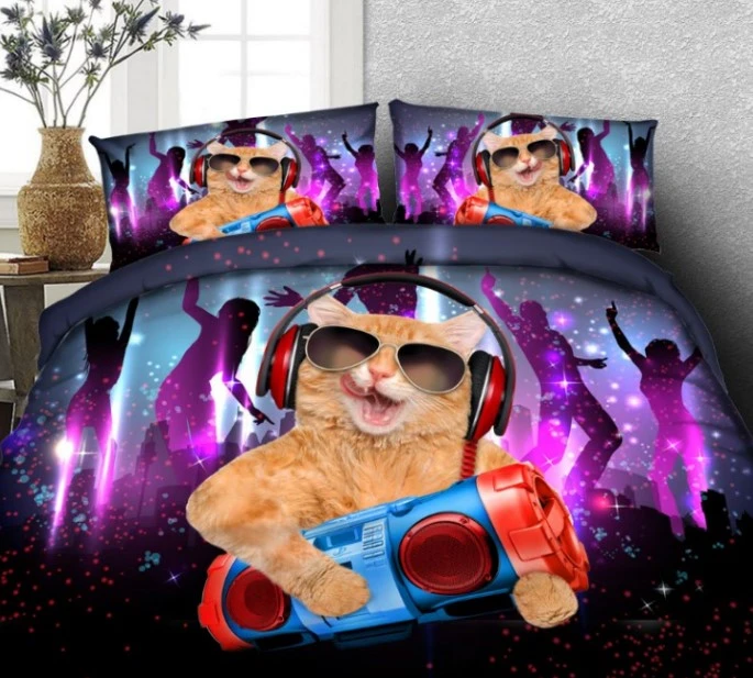 Cat 3d Comforter Set Bedding Sets Queen Size Bed Sheet Duvet Cover Cal Super King Twin Full Bed In A Bag Linen Doona Quilt 5pcs Bedding Sets Aliexpress