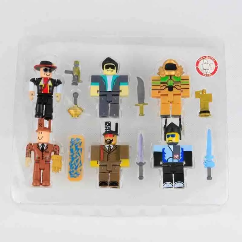 2018 Roblox Figures 6 Piece Set Pvc Game Roblox Toy Mini Box Package Kids Gift Action Figures Toys Games Action Figures - roblox tig air