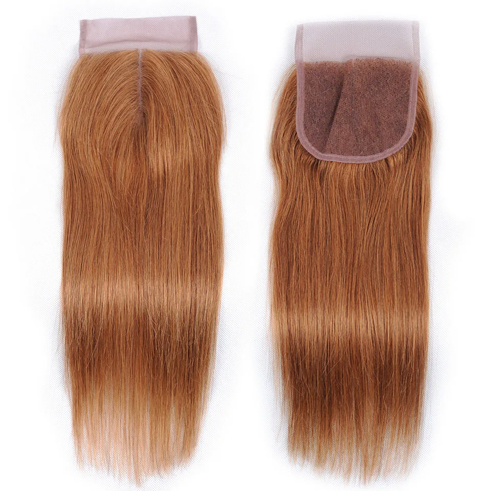 #30 middle part blonde closure straight