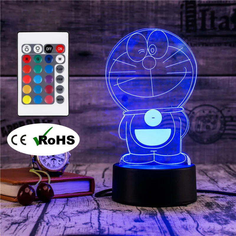 3D Led Novety светильник ing креативный подарок Ночной Настольная лампа Jingle кошачий
