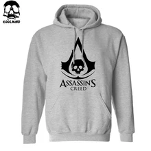assassins creed hoodie for men printing men Hoodies with hat fleece casual loose hoodie men
