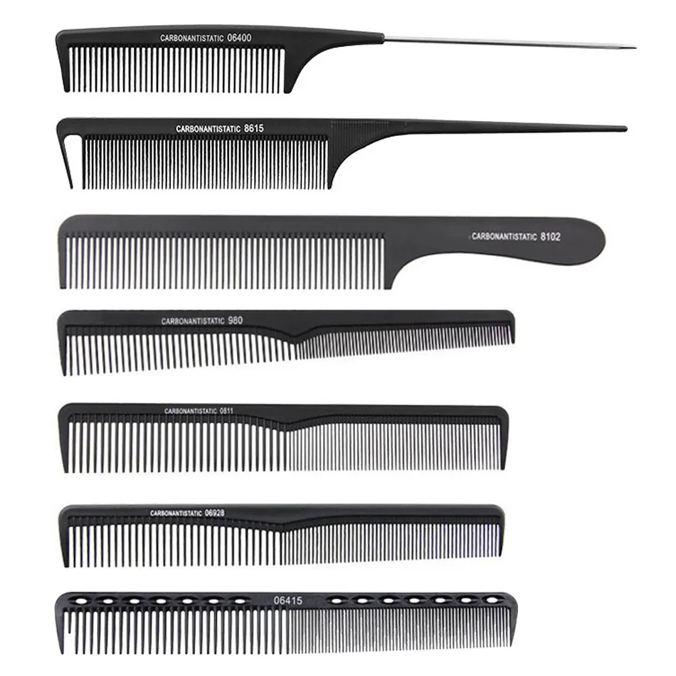 

7pcs Professional Hair Styling Comb Set kit Master Barber Comb Fine Tooth Beard Combs
