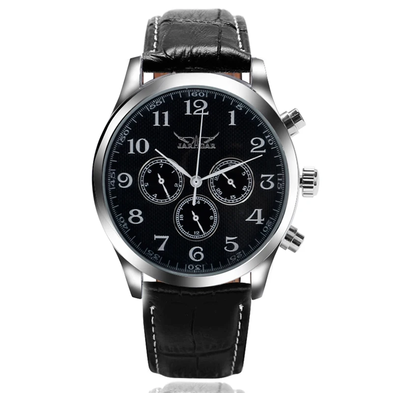 2016 JARAGAR Luxury Men s White Black Automatic font b Watch b font Week Date 24H 2016 JARAGAR Luxury Men s White Black Automatic font b Watch b font Week Date 24H