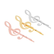 Шт. 1 шт. модные базовые настройки филигрань музыкальная нота колодки зажим для волос шпильки ремесла выводы Золото Цвет принадлежности для волос