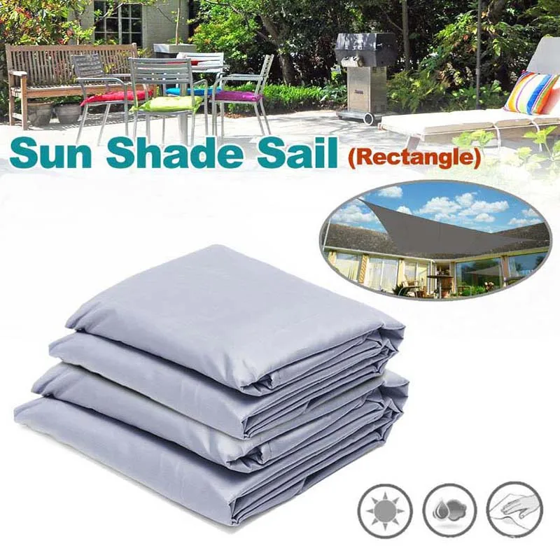 

Rectangle Waterproof Sun Shade Awning Cover Cap UV-resistant Furniture Rectangle Dust Cover Outdoor Garden