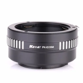

PK-EOSM Digital Lens Adapter Ring for Pentax PK Mount Lens to For Canon for EOS M EOSM EOSM2 Mount Camera -Black+ Silver 4