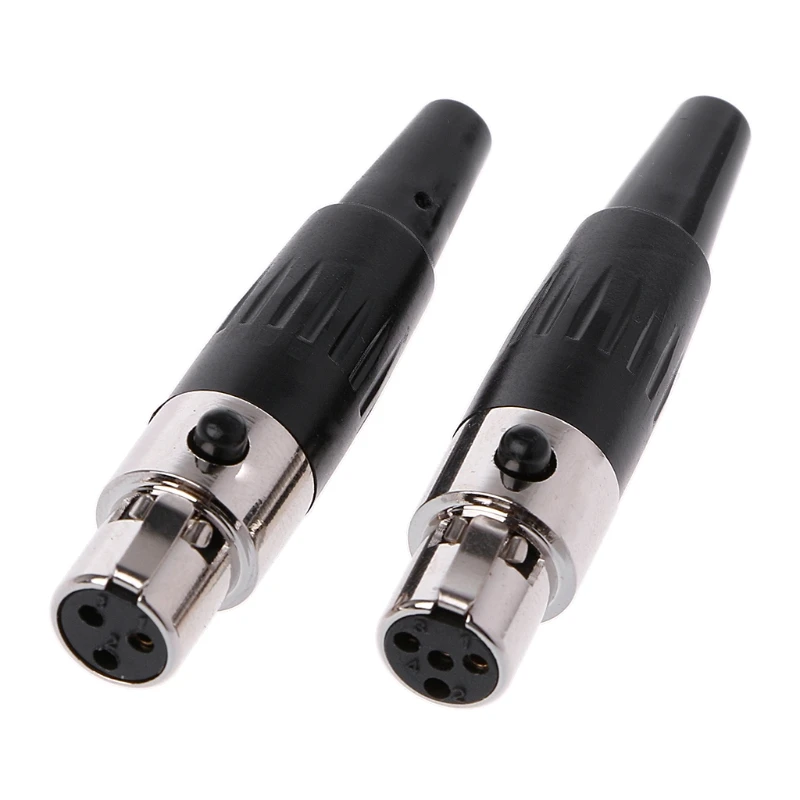 

1Pc Mini 3PIN/4PIN Female plug Mini XLR Audio Microphone connector