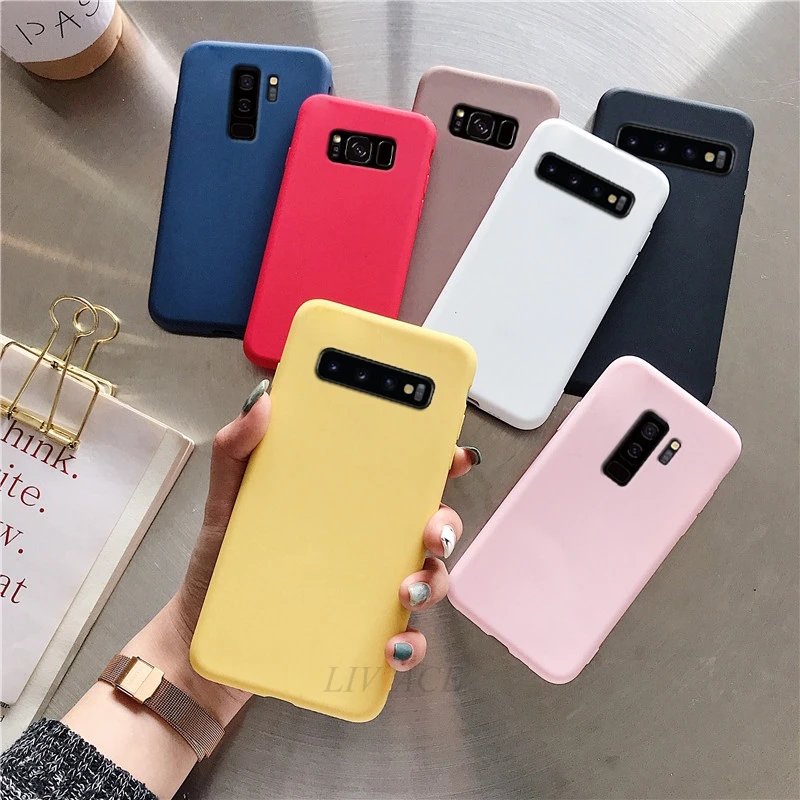 Силиконовый чехол карамельных цветов для samsung galaxy s10 5G s10e plus s9 s8 s7 s6 edge мягкая