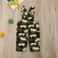 Новорожденный малыш камуфляжные, для мальчика одежда для детей комбинезоны летняя хлопчатобумажная одежда
