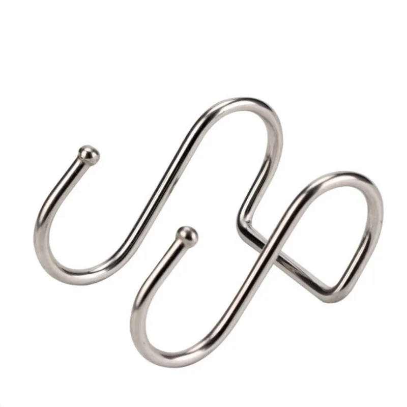 

Stainless Steel Double S Shape Storage Hook for Bathroom Kitchen Wall and Door Organizer Accessories Purse Hook Key Hanger