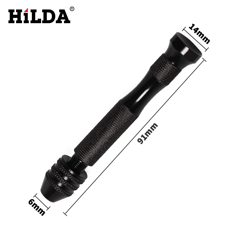 HILDA 0,3-3,2 мм Мини Ручной алюминиевый ручной сверлильный патрон Twsit микро сверлильный инструмент+ 10 шт спиральные сверла