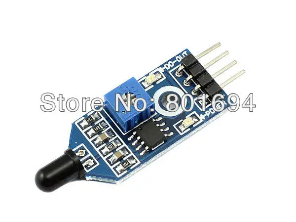 

Flame Sensor Module Wavelength 760nm-1100nm LM393 IR Flame Temp Sensor Board