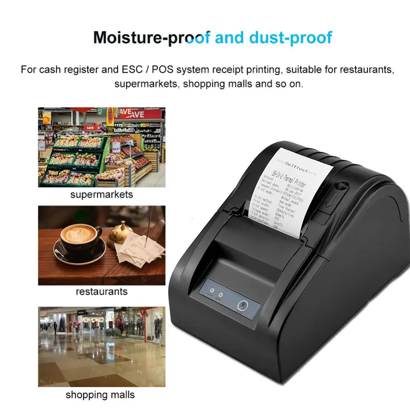 Zjiang POS 5890T термопринтер Mini 58 мм 2 дюйма USB чековый принтер для ресторана и