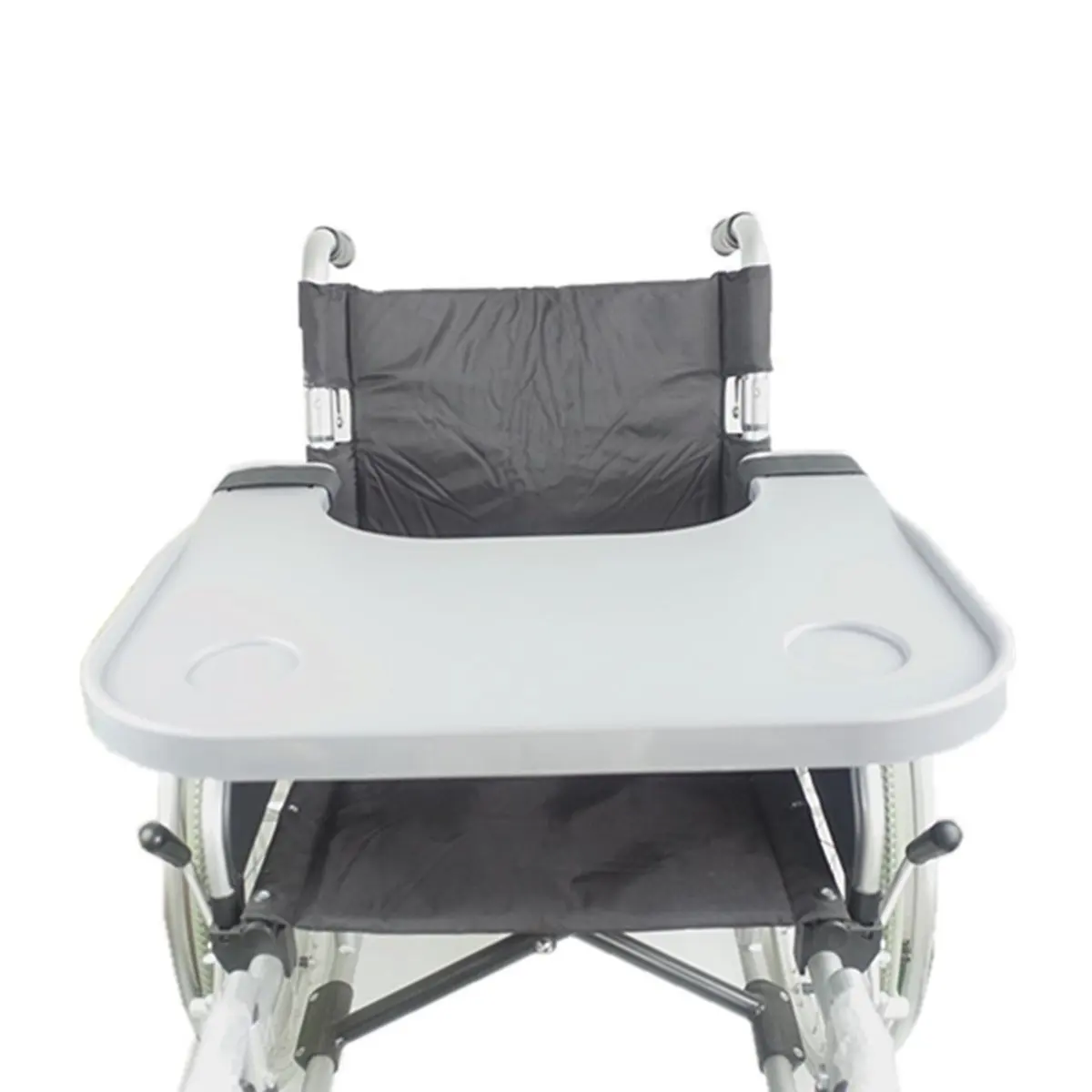 Портативный ABS поднос для инвалидных колясок стол 2 держатель чашки Lap еда стол для чтения кормящих дома стенд счетчик аксессуары для инвалидных колясок
