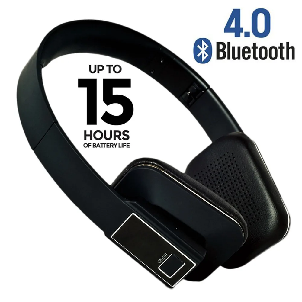 Накладные наушники с супер басами HD прозрачные стерео bluetooth беспроводная