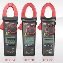 UNI-T UT213A цифровой ЖК-клещи мультиметр AC/DC Напряжение Ток Сопротивление Емкость Диод Непрерывность NCV