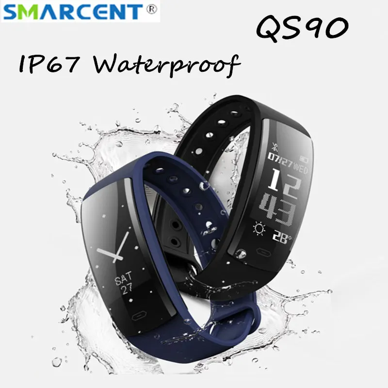 

QS90 Smart Watch Fitness Bracelet Heart Rate Monitor Smart Band Blood Pressure Tracker Smart Wristband for Android IOS pk QS80