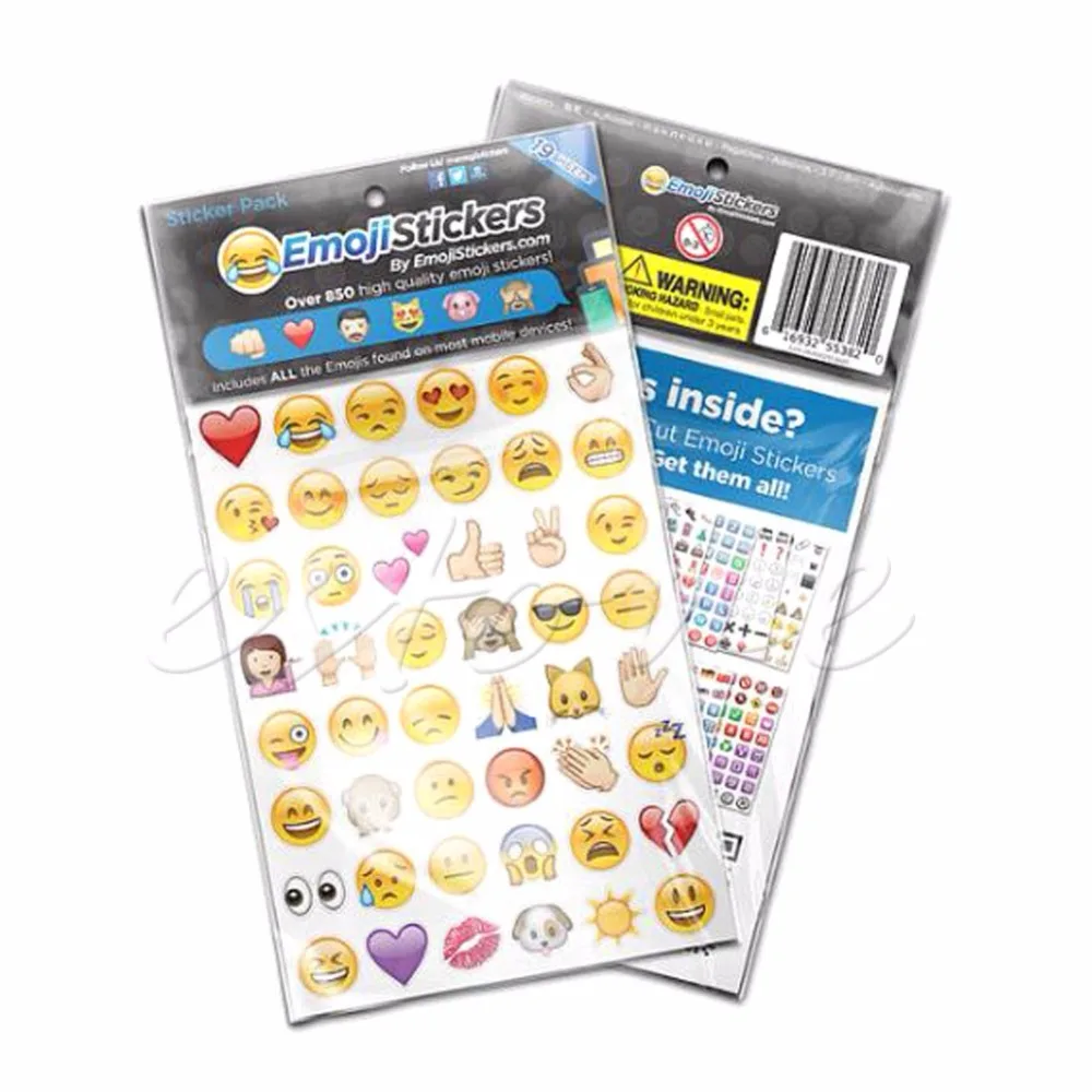 Дети любят интересные 19 шт./пакет Emoji/Модная Стикеры Pack 912 вырубной Стикеры s для iPhone, instagram и Twitter забавные