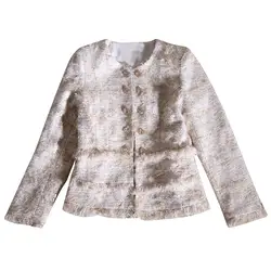 KENVY/брендовая модная женская Высококачественная Роскошная Весенняя элегантная тонкая шерстяная короткая куртка с длинными рукавами и
