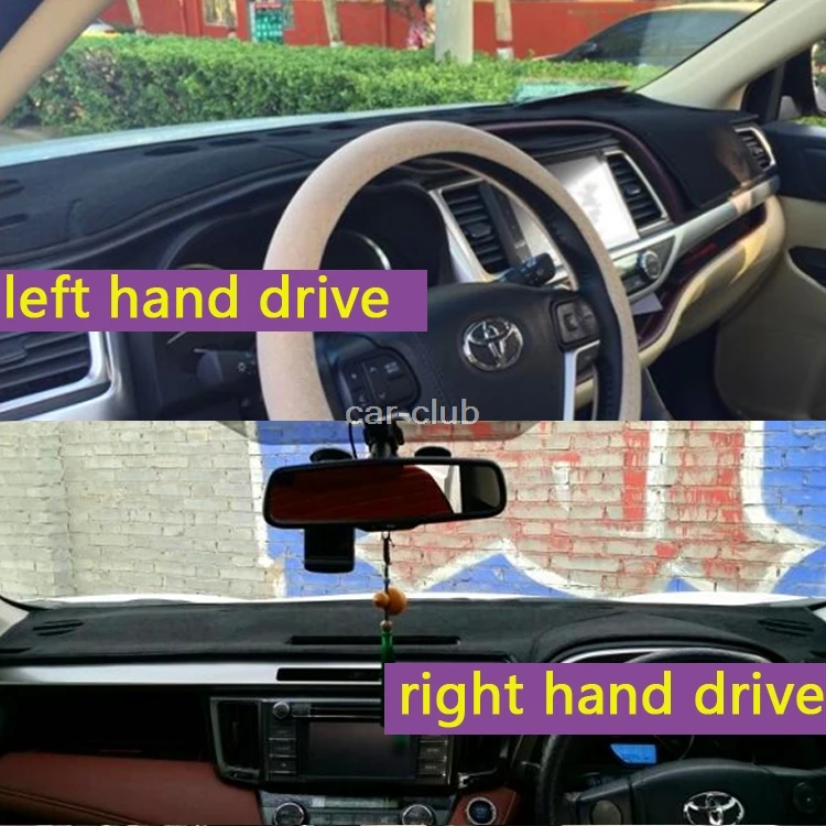 Коврик для приборной панели автомобильные накладки Toyota Aygo Highlander Yaris Alphard Prius RAV4 Camry