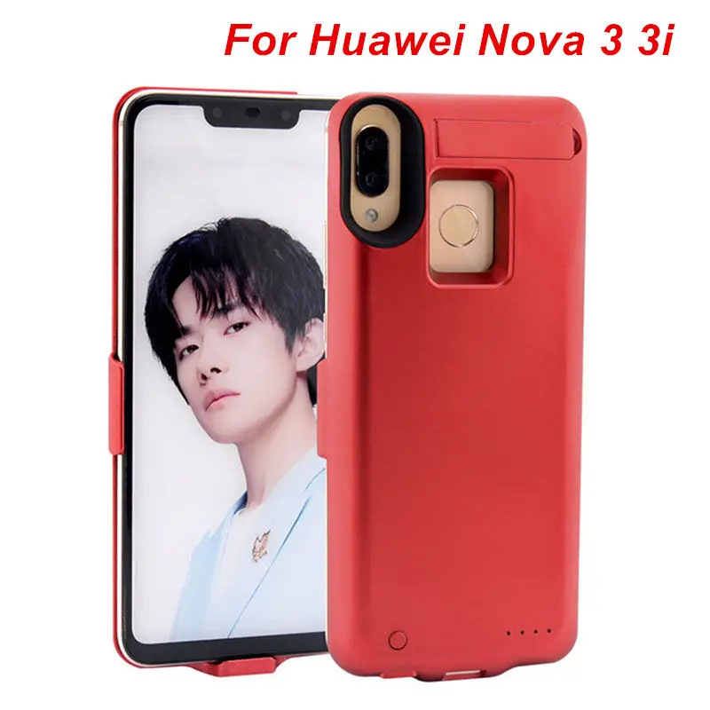 6500 mah новейший для huawei Nova 3 Аккумулятор Чехол подставка смартфона крышка батареи