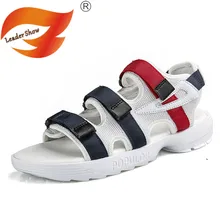 Leader Show/мужские сандалии; летние пляжные модные сандалии; повседневные мужские сандалии на высоком каблуке; дышащие сандалии; Sandalias De Hombre