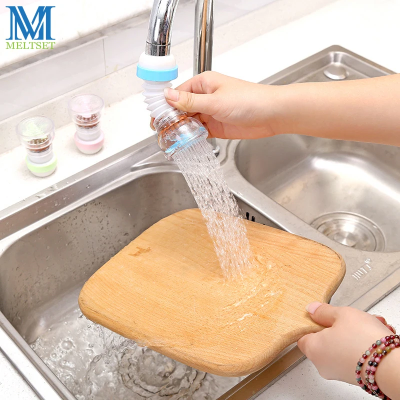 

Adjustable Rotating Kitchen Sprayers Water Saving Filter Shower Head 360 Degree Tap Nozzle Kitchen Tensile Water Spouts Filter